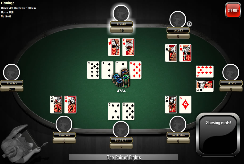 Texas Holdem Poker Online 888